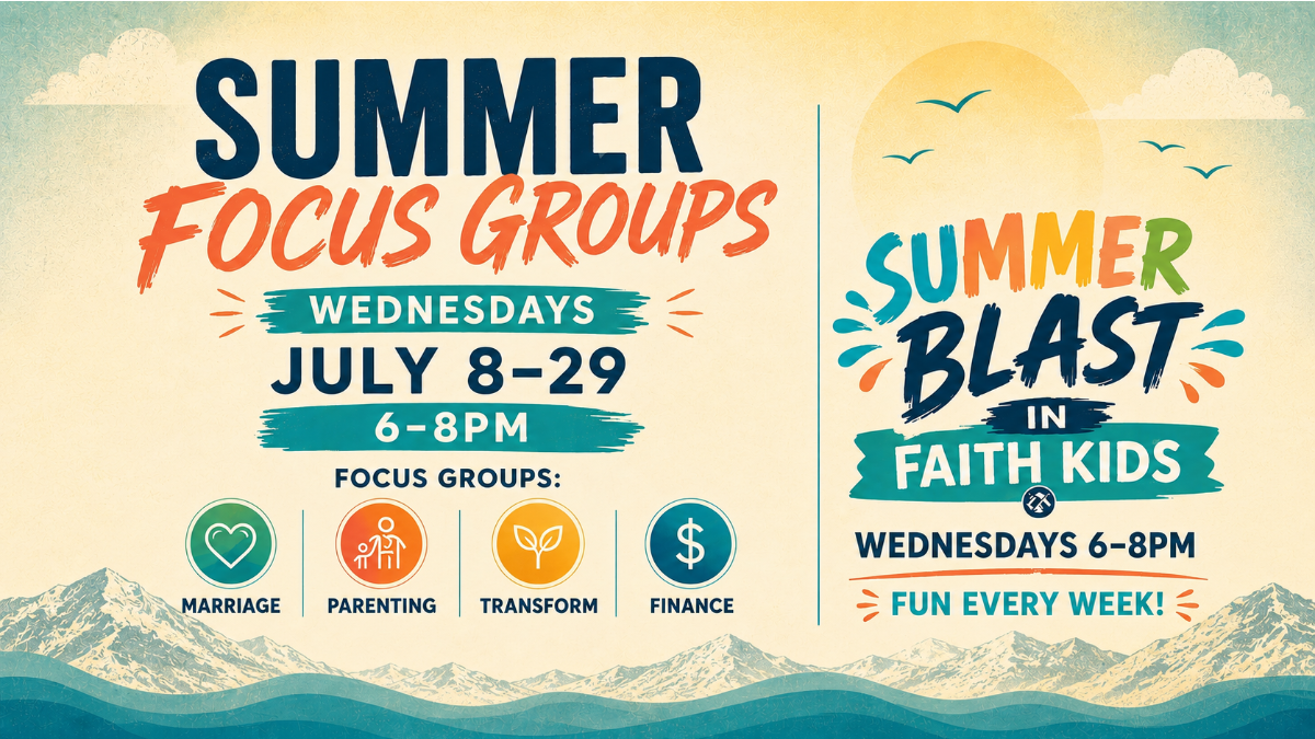 Christian Faith Summer Focus Groups July 2026